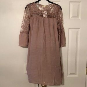Indigo Rose Lace Dress